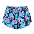 Shorts de praia femininos de náilon 4way trecho trecho